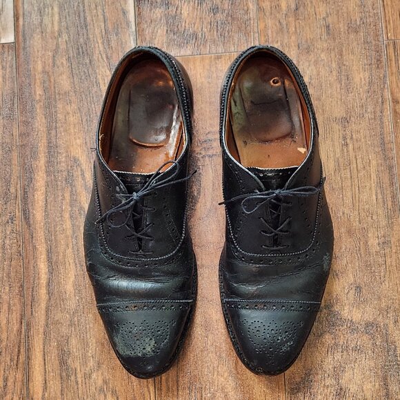Alden Mens Dress Shoes Size 8 Leather Cap Toe Lace Up Oxford main image 9